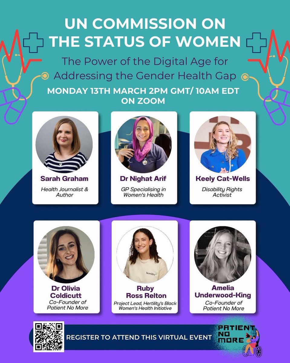 DrNighatArif's tweet image. So excited to join the @UN Women panel to discuss The Power of the Digital Age for Addressing the Gender Health Gap
Today Mar 13, 2023 02:00 PM London
 
The link for people to register to attend is: forms.gle/GZWQo6q5vzEGF8…

@UNWomenUK @SarahGraham7 @KeelyCatWells @hertilityhealth