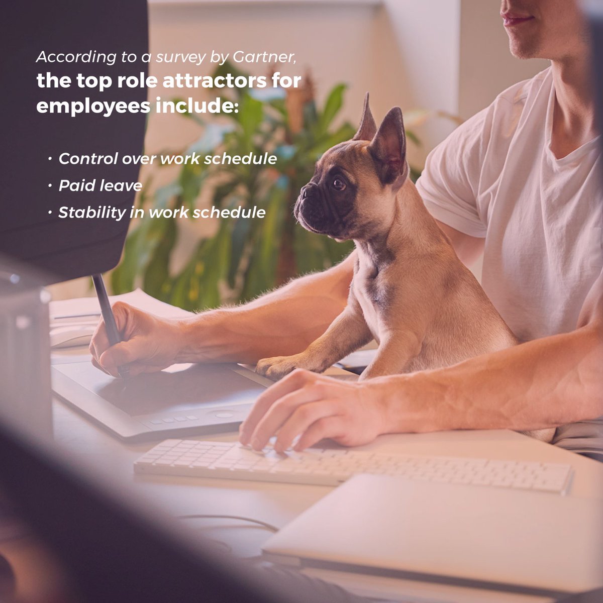 Versaspace1's tweet photo. According to a survey by Gartner,  the top role attractors for employees include:

✔️Control over work schedule

✔️Paid leave

✔️Stability in work schedule

#VersaSpace #workspace #officespace #modernspace #professionalspace #simpledesign #interiors #book #coffee https://t.co/kMzGMgHJEO