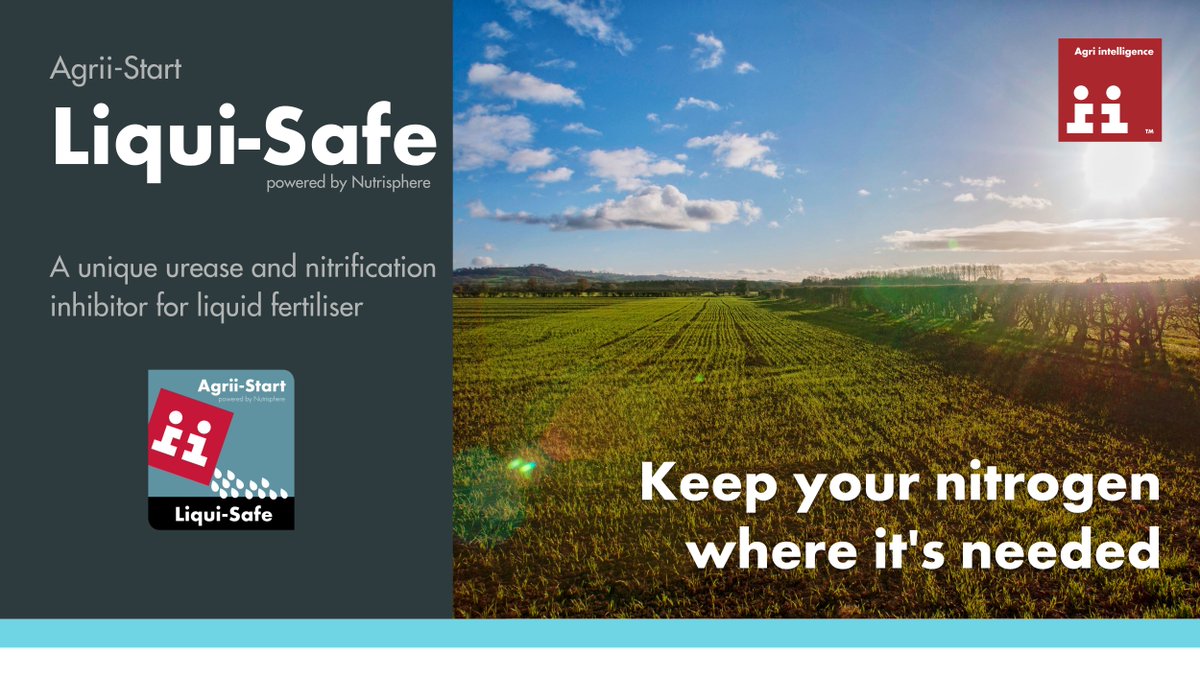 AgriiUK's tweet photo. โ ๏ธ Keep your nitrogen where it's needed
The addition of Liqui-Safe into a #liquidfert application increases the level of ammonium in the soil, keeps nitrogen stable and therefore reduces the opportunity for the leaching of nitrogen into water courses
https://t.co/lY1S9OLexw https://t.co/CTFxiB1DqB