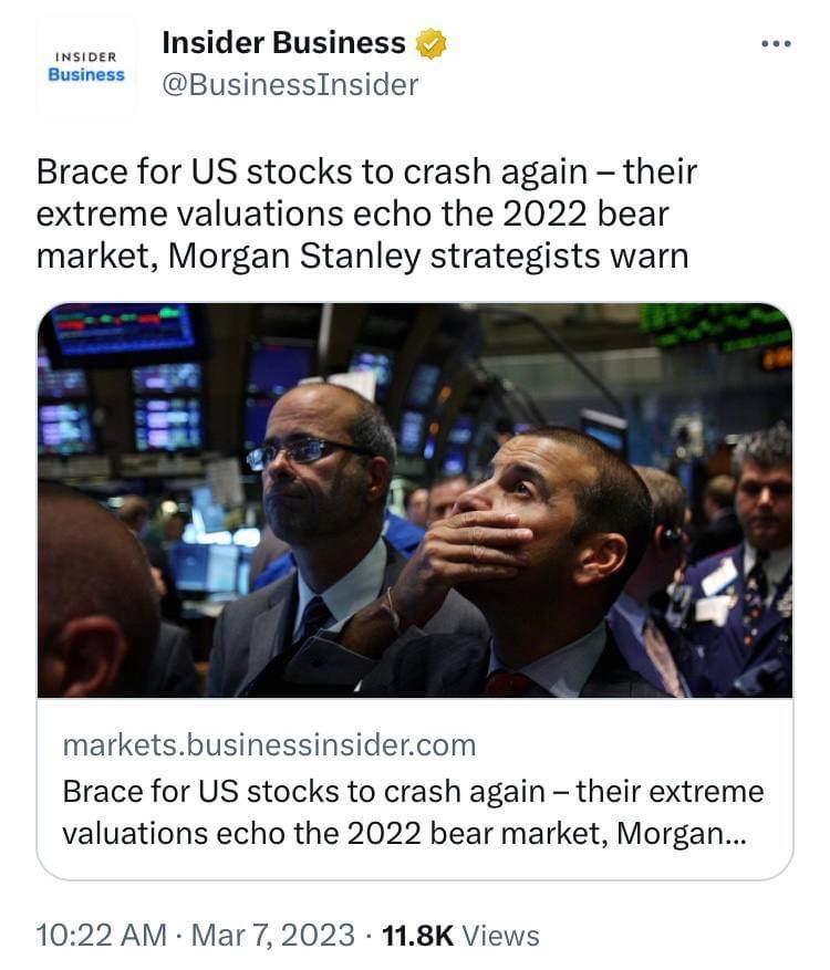 HoneeDesigner's tweet image. Brace for US stocks to crash!