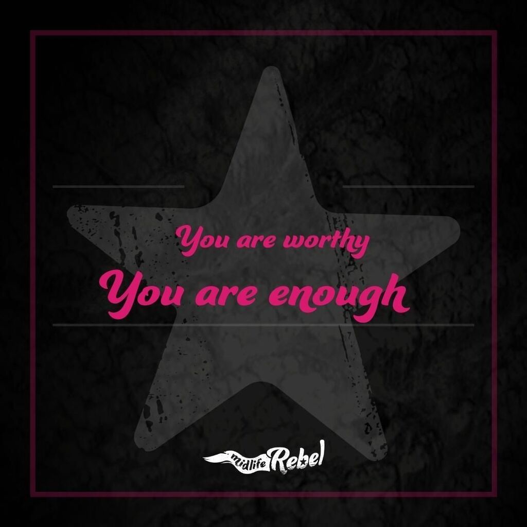robynpatton's tweet photo. You are worthy, Midlife Rebel.
You are enough. https://t.co/njRxgOpLGS https://t.co/qmUDhI33x1