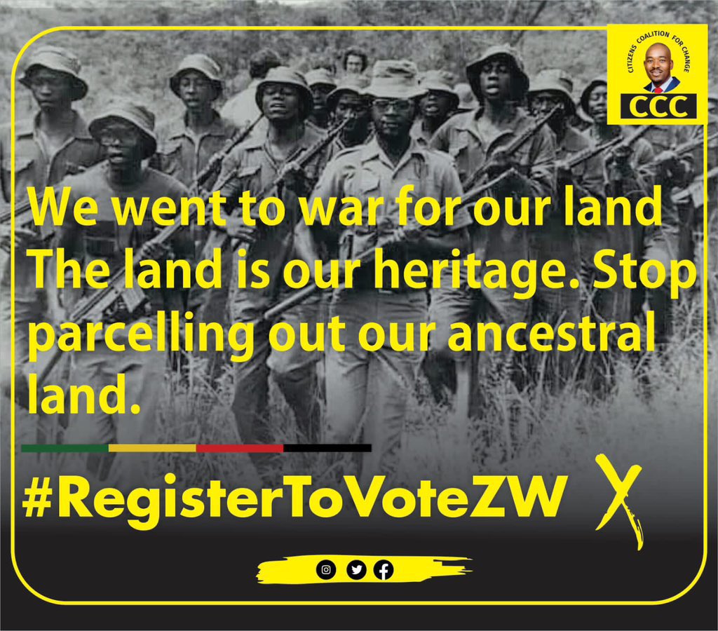 🗳️REGISTER TO VOTE: “We went to war for our land. The land is our heritage. Stop parceling out our ancestral land.