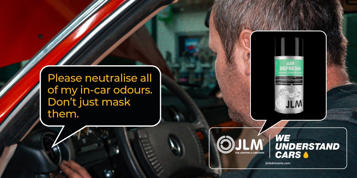 JLMlubricants's tweet photo. Say goodbye to persistent car odours and hello to that fresh, #newcarsmell with JLM Lubricants One-Shot aerosol! JLM's powerful formula neutralizes #odours &amp; leaves your car smelling like new! #carcare #interior #automotive #aftermarket #additives #lubricants #distributorswanted https://t.co/UskKSPrZjW