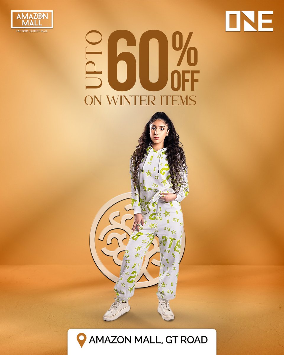 amazonmallpk's tweet photo. ONE✨
Winter Clearance Sale
UPTO 60% OFF *ON WINTER ITEMS!
📍Location: Amazon Outlet Mall, GT Road
#amazonredtags #amazonoutletmall #imaratgroup #one #imarat #beoneshopone #amazon #amazonmall https://t.co/Cu1AgsONj9