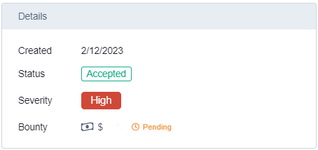 jon_jos11's tweet photo. Alhamdulillah, focus on one program and get another vulnerability again :
1 high
1 medium
1 low

bounty : $$$$
Tips : check every endpoint on admin and try in low level user https://t.co/DMwOgVvC8q