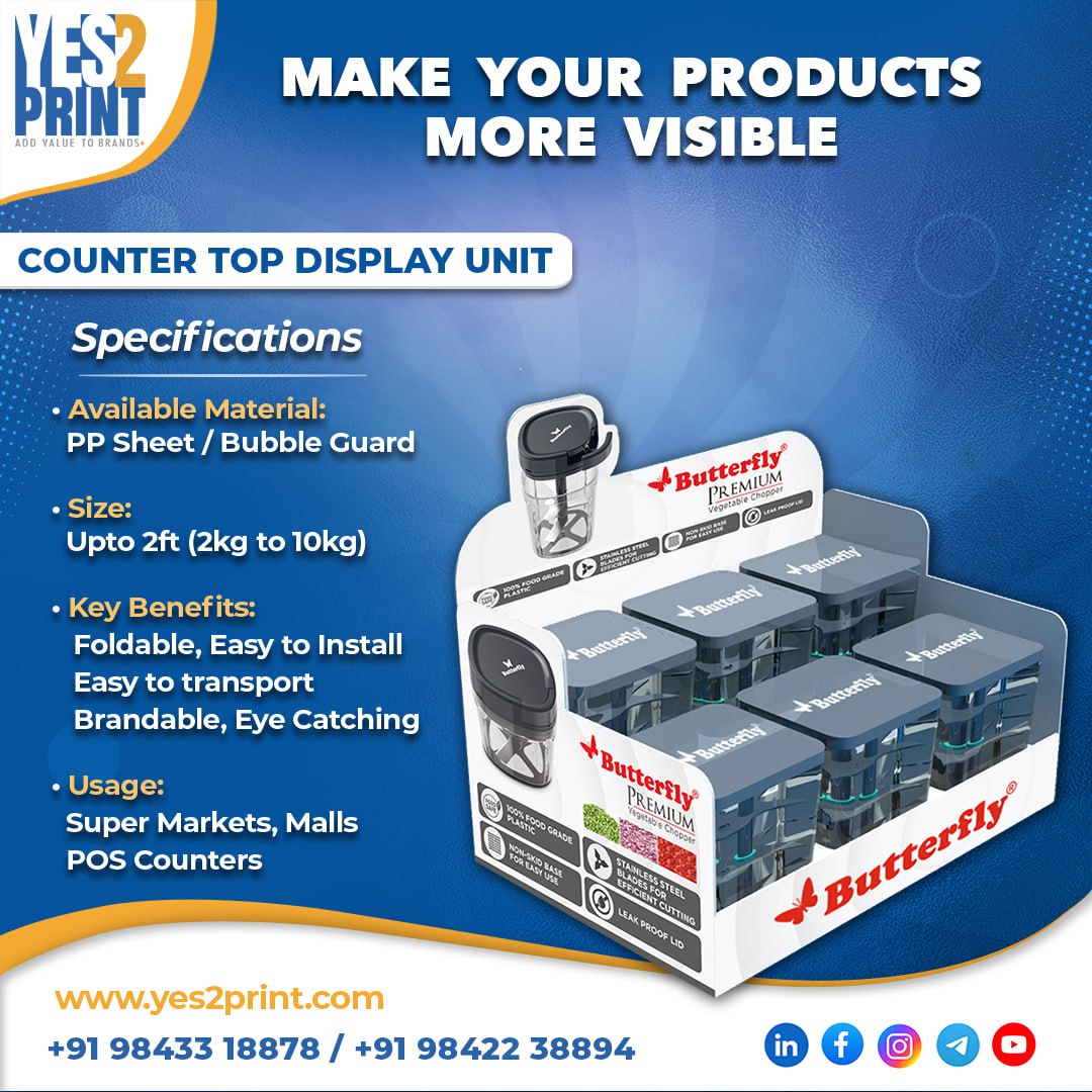 yes2print_cbe's tweet image. Make Your Products More #Visible 👍

Call us now for more details.

#customdisplay #customdisplays #productholder #posdisplay #branding #marketing #product #retaildisplay #retaildisplayideas #productdesign #sunpack #bubbleguard #yes2print #countertopdisplayunit