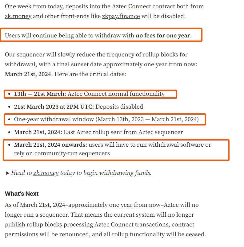 GA Crypto on Twitter "Aztec Update Aztec Team announced to close the privacy infrastructure