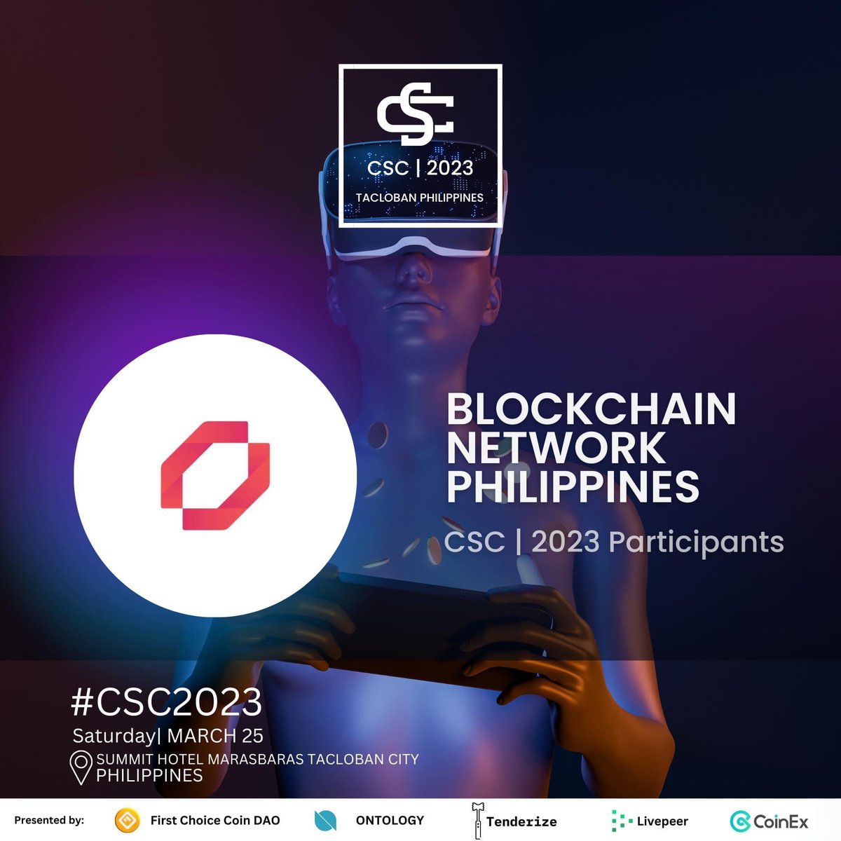 StakingPh's tweet photo. Get ready to explore the depths of the Crypto Space together with Blockchain Network Philippines - Official CSC| 2023 Participants

Catch it live at the #cryptostakingconference2023 on 25 MARCH, 09:00am at Summit Hotel Robinson Place Tacloban,Leyte!

Purchase your Ticket Now! https://t.co/UrUegMrwio