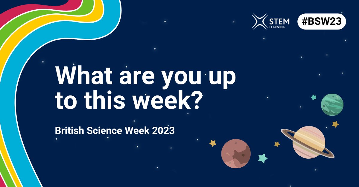 Calling our #STEMStars, it's British Science Week and we want to know what you're up to this week! 🔬 

Let us know below and tag us throughout your activities during this exciting week! 😄 

<a href="/ScienceWeekUK/">British Science Week</a> <a href="/BritSciAssoc/">British Science Association</a> 

#BSW2023 #STEMAmbassadors