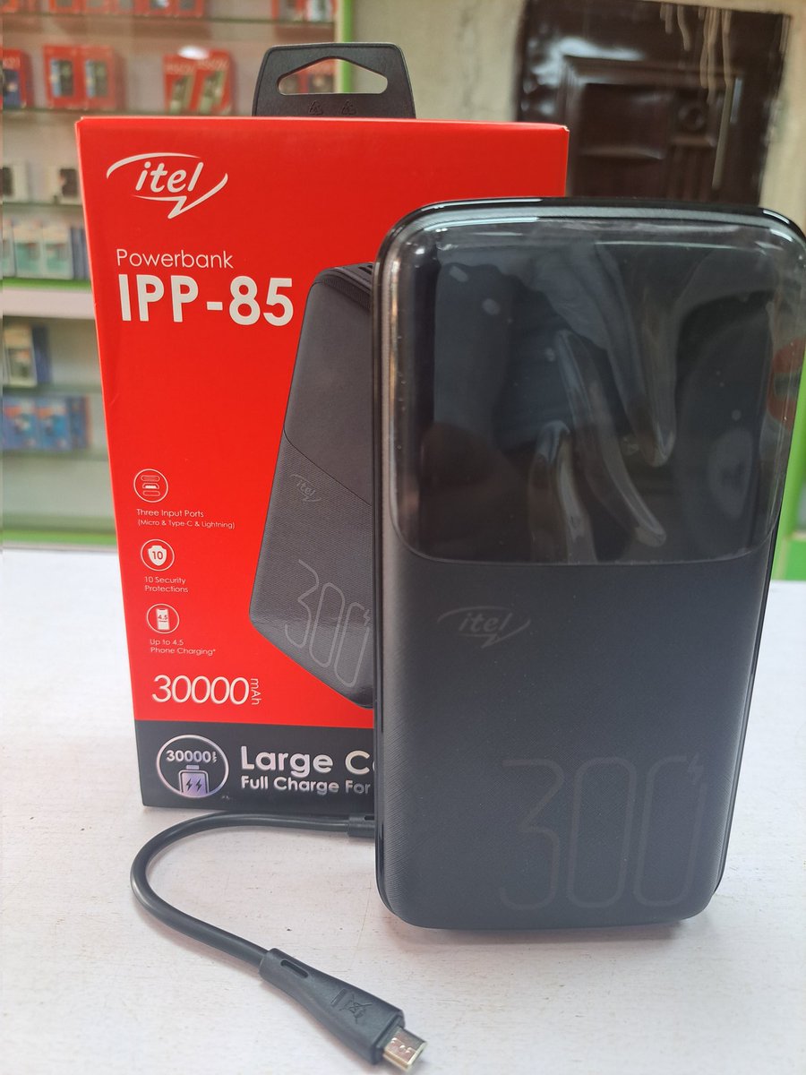g_recharge's tweet photo. Itel 30000mAh powerbank
Digital display
Has type-C and lighting input port
#powerbank
.
#itelmobile
#itel
.
#itelpowerbank
Price:16,000 naira https://t.co/WnD2ENqiyQ