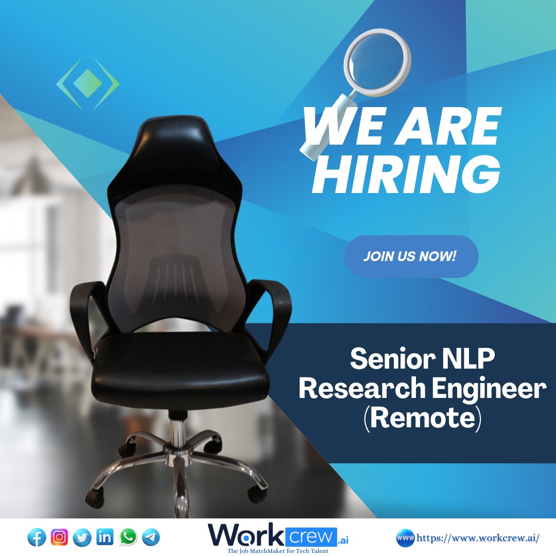 Behavox is hiring for Senior NLP Research Engineer (Remote).

😎 Follow us for daily job updates!

👇 Apply Here or Get more details:
lnkd.in/dSBhykvP

#nlp #nlptraining #hiring #experienced #hiringnow #nlppractitioner #wearehiring #hiringalert #nlpmaster #remote