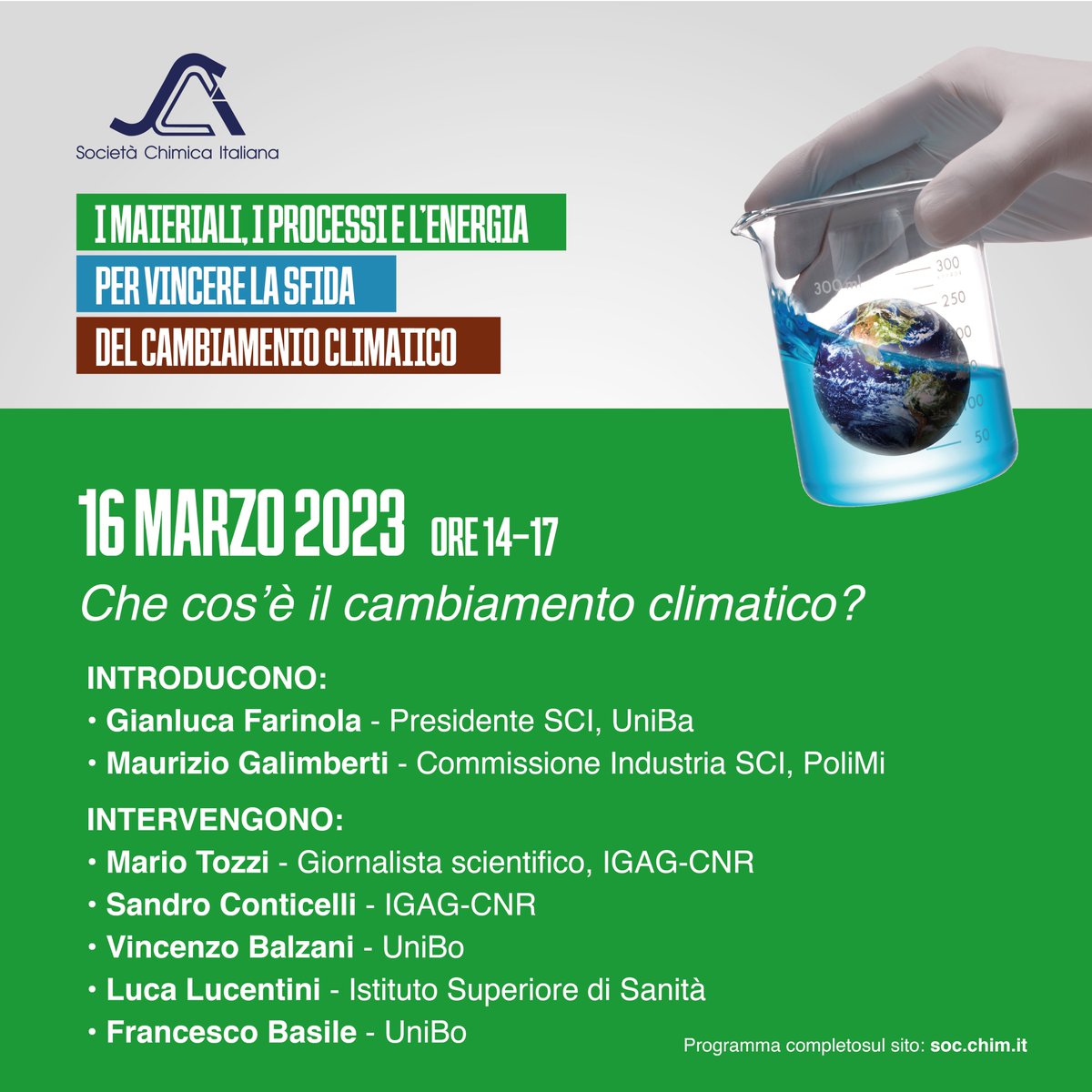 maxxtrotta's tweet photo. La #chimica contro il cambianto climatico. Un evento online della società chimica italiana.
Interventi di Tozzi, Conticelli, Balzani, Lucentini Basile. @OfficialTozzi 
Partecipazione gratuita

https://t.co/bQAEoAaxx8 
#clima #climatechange #chimica #fridayforfuture https://t.co/w8GaGhTt6P