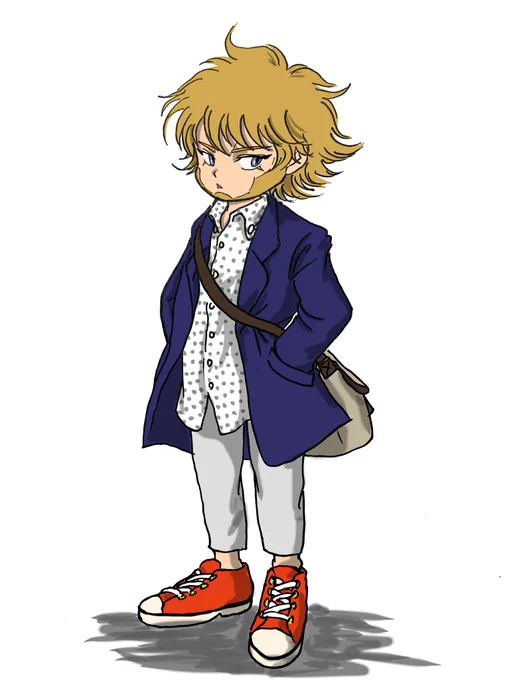 現パロ ヴァシリくん。ちょっと美大生っぽい 