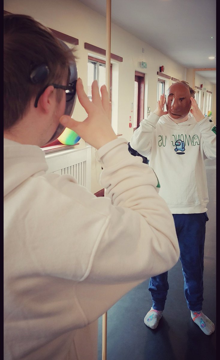 dc_performing's tweet photo. This term we have been using our new Trestle mask during Drama Skills. 

Trestle masks are a playful and creative resource. The students have had fun making characters and stories, while approaching issues and playing different roles. 

#mask #trestlemasks #performingarts https://t.co/gnIW9hicOp