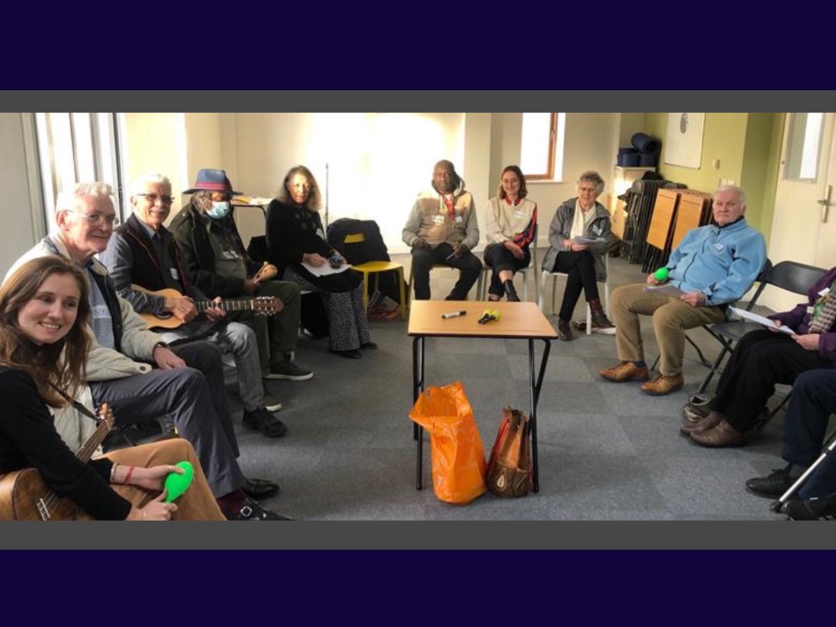 Talk Dementia (@arts_dementia) on Twitter photo The Arts 4 Dementia and Ashford Place music-making programme with musicians Alex D Great and Kate Millet in a Calypso and Irish Folk song fusion.
is back on the radar for 2023.
Expect discussion, participation and certainly some singing and dancing! <a href="/Arts4Dementia/">Arts for Dementia</a> The Arts 4 Dementia and Ashford Place music-making programme with musicians Alex D Great and Kate Millet in a Calypso and Irish Folk song fusion.
is back on the radar for 2023.
Expect discussion, participation and certainly some singing and dancing! <a href="/Arts4Dementia/">Arts for Dementia</a>