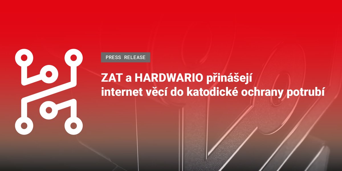 NOVÉ PARTNERSTVÍ!

Se společností ZAT a.s. jsme se dohodli na dlouhodobé spolupráci, která zahrnuje vývoj speciálního modulu pro vzdálený monitoring katodické ochrany, který bude součástí ekosystému brány CHESTER IoT.

Více v tiskové zprávě: hardwario.com/cs/press/2023-…