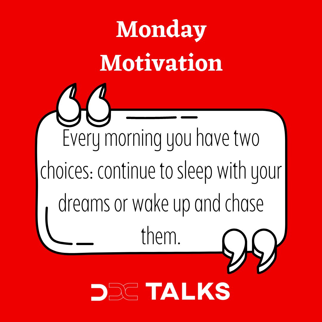 dxtalks's tweet photo. Let's chase our dreams !!
#Dxtalks #mondaymotivation #motivation #motivationalquotes https://t.co/kn56s4TZXx