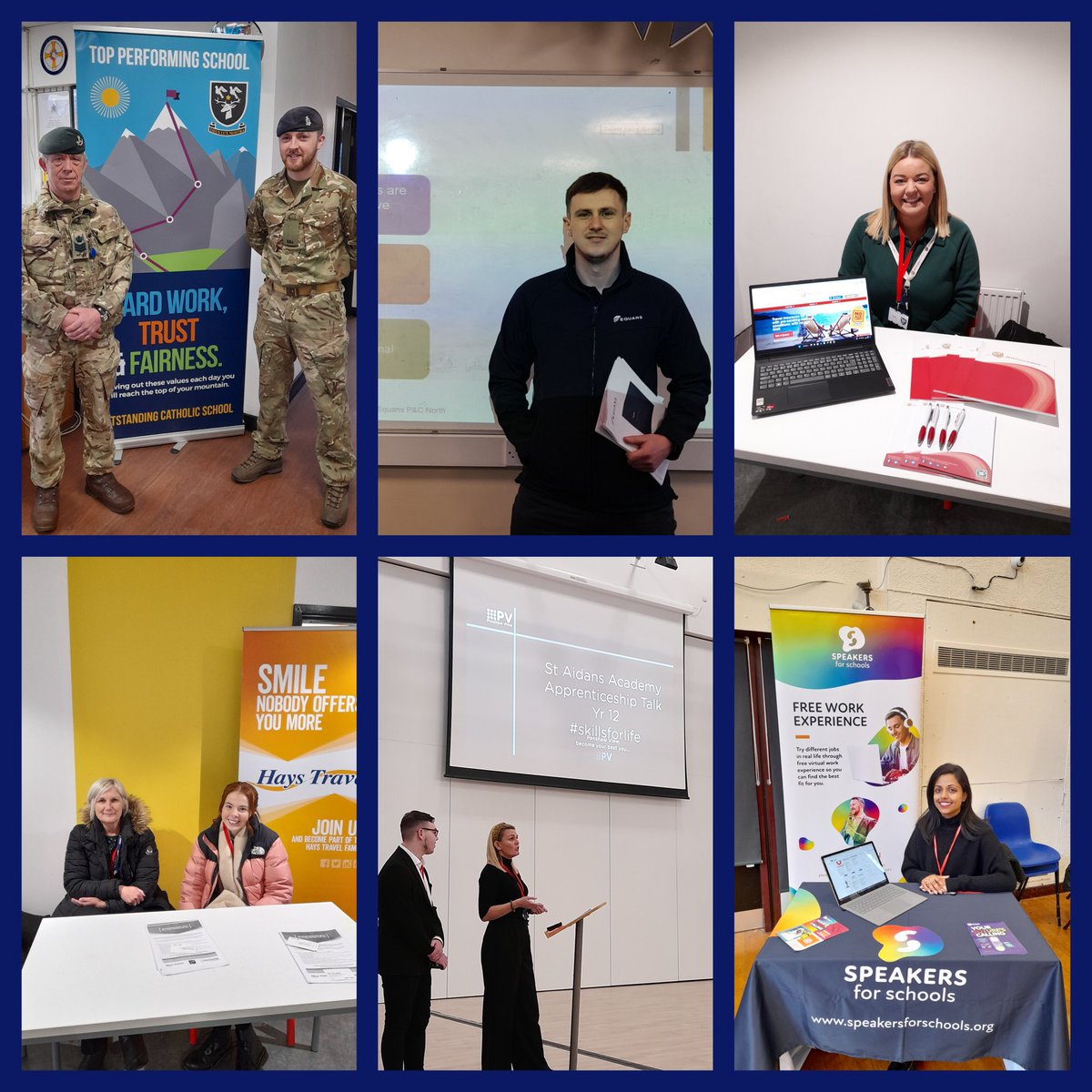 Thanks again to the employers who supported @St_Aidans_RC and @StAnthsGirls last week for #NCW2023 @BritishArmy @EQUANS_UK @Justtravelcover @HaysTravel @PenshawView_ @speakrs4schools