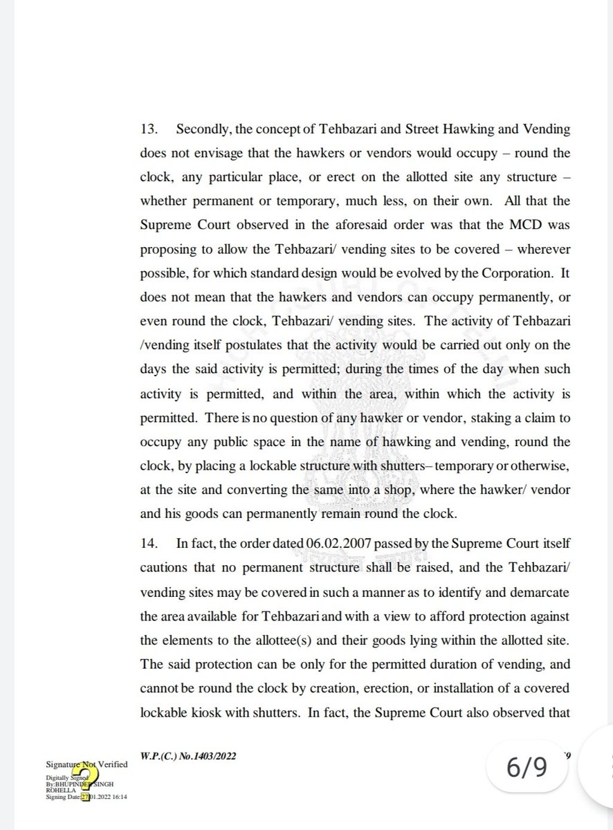 bharg_sanjay's tweet photo. @LtGovDelhi @GyaneshBharti1 @SupremeCourtIND @CPDelhi @DelhiComplaint @HMOIndia @MCD_Delhi @RajNiwasDelhi @AnkitaMishraK  @journo_vibha MCD is making MOCKERY of Supreme Court and Delhi High Court orders and scheme under Vendors Act,no permanent structure can be made at site allot https://t.co/Cn4C7gFh5J