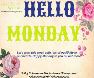 RentechSystems's tweet photo. Thank you for your unwavering support as we start a new week may it be filled with the love, kindness and Grace of the Almighty. For All your renewable energy Solutions Visit us at Unit 3 Colosseum Block Harare Agriculture Showground or Call/WhatsApp us on 773095876/0713229721. https://t.co/mPNPf7fCTh