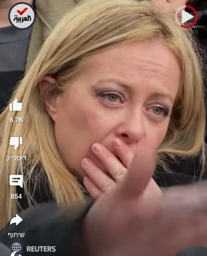 celccion's tweet image. 🚨 The Italian Prime Minister cries in Ukraine after her visit there...
 I say to consider Russia as America, and Ukraine as Iraq... and so you will not cry 😄