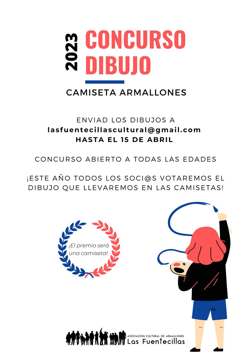 AC_FUENTECILLAS's tweet photo. ✨COMO TE GUSTARÍA QUE FUERA LA CAMISETA DE ESTE AÑO✨
✍ Quieres dibujar la camiseta de la Asociación para este año?

👨‍👩‍👧‍👧 Elegiremos el dibujo entre tod@s l@s soci@s.

🕐 Cada soci@, podrá votar los 3 dibujos que más le gusten.

 🏆El ganador se llevará una camiseta  de su talla. https://t.co/IQvLHK1dft
