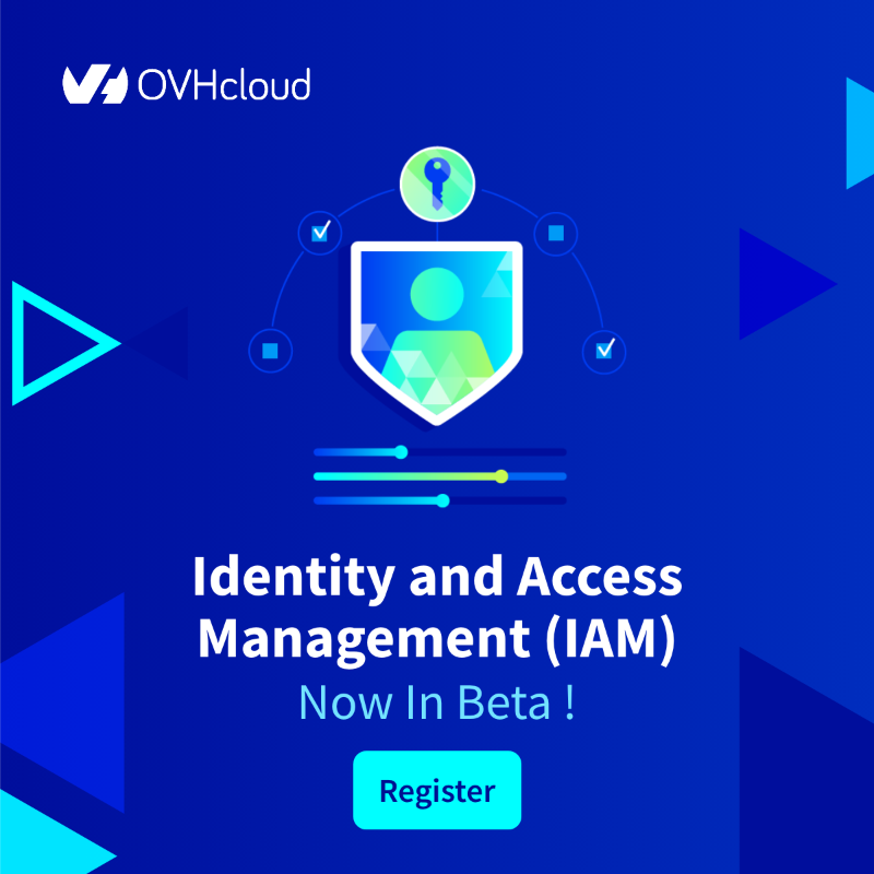 OVHcloud's tweet photo. 🔐IT SysAdmin, you've all been waiting for it! 
Now benefit from #IAM on OVHcloud to secure your access management &amp; enhance your productivity. 

Be the first to join our #beta :
✅ Accessible via API 
✅ Free to use

Get your access now: https://t.co/qep7Pmgsrl