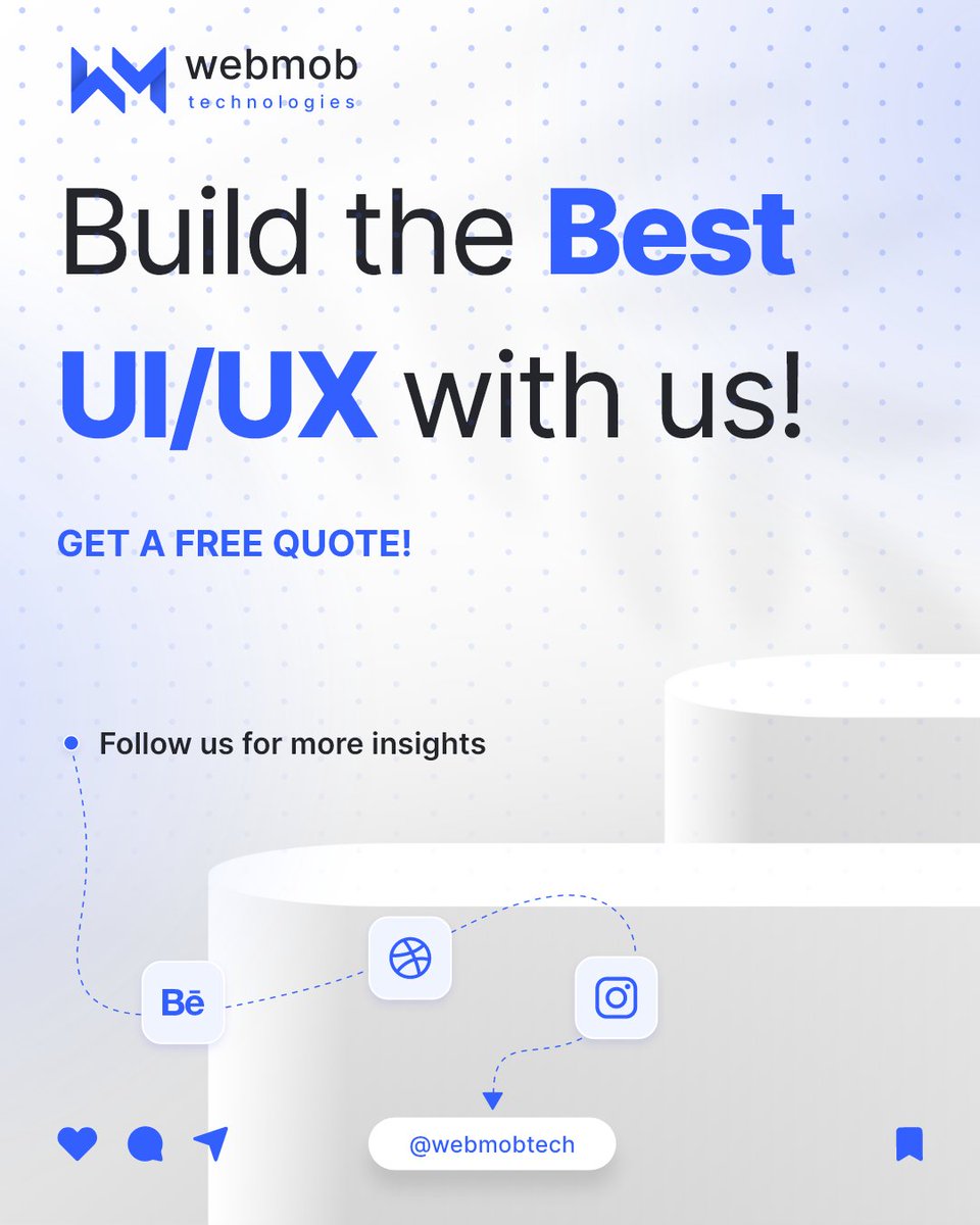 webmobtech's tweet image. Design a peculiar application with us. Consult our #uiuxdesigners to obtain the best user interface with all the technicalities &amp;amp; user-oriented approach.

Product design &amp;amp; development services: buff.ly/3FiEvVv

Hire UI/UX designers:  buff.ly/3FkLYn0