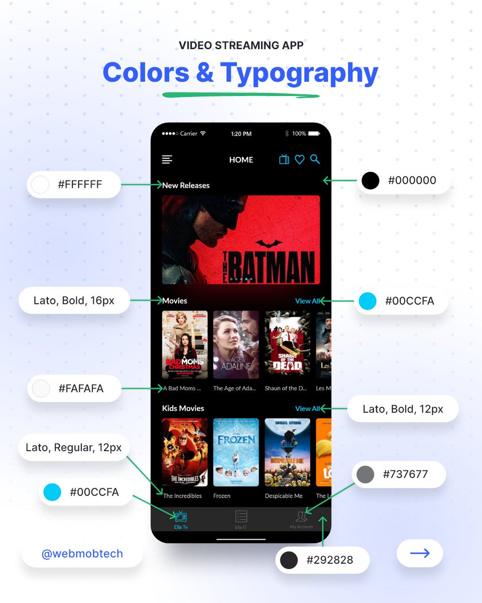 webmobtech's tweet image. Design a peculiar application with us. Consult our #uiuxdesigners to obtain the best user interface with all the technicalities &amp;amp; user-oriented approach.

Product design &amp;amp; development services: buff.ly/3FiEvVv

Hire UI/UX designers:  buff.ly/3FkLYn0