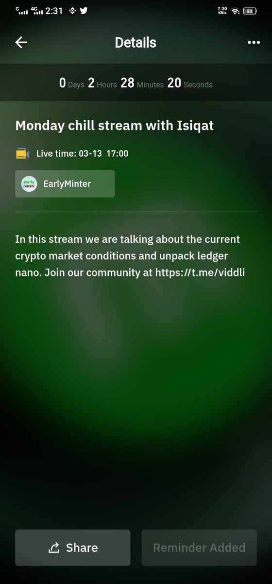 Never_Again4sol's tweet photo. Hey guys set the REMINDER @EarlyMinter live on #Binance with our Professor @isiqat #Agents😎 #ViddliArmy @Flo_wee01 @MarijaVM0000 https://t.co/BEjeghIRSH