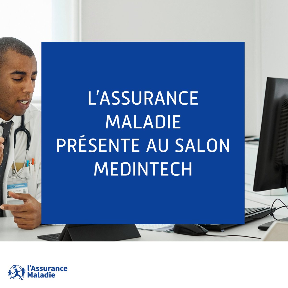Assur_Maladie's tweet photo. #MedIntech | Les équipes de l'Assurance Maladie sont aujourd'hui présentes au salon @MedInTechs1 💬

Cet événement, dédié à l'#InnovationEnSanté,  rassemble de nombreux professionnels de #santé et le grand public durant 2 jours.

Suivez-nous ⤵️ https://t.co/xab4P3o0Kw