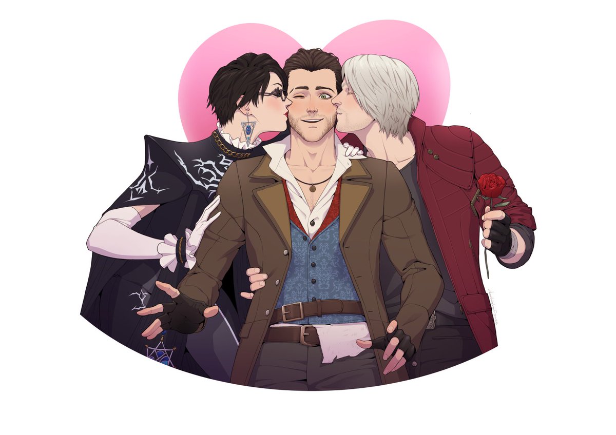Commissioned by <a href="/ErzaBleidd/">𝐕𝐞𝐥𝐤𝐚𝐧 𝐖𝐨𝐥𝐟𝐬𝐬𝐨𝐧 🇲🇽</a>, a gift for their partner <a href="/Erik_6005/">el rincon del pecado🔞🔞🔞</a> 🧡 #JacobFrye #Bayonetta #Dante