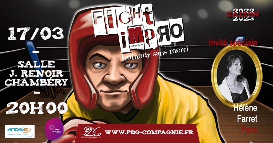 improsavoie's tweet photo. Ce vendredi, nous aurons le plaisir de recevoir Hélène Farret pour notre fight Impro mensuel à @VilledeChambery https://t.co/wOc1wkEXHW https://t.co/aGCsjKpyFD