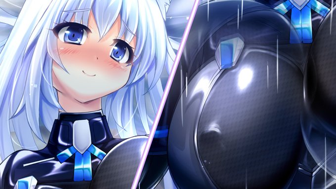 【完成】黒ぴっちりスーツ姿のシロを至近距離で見つめながらおっぱい揺れまくるぐらい激しくHしちゃう主観の絵、できました(早口) https://t.co/0oSOcye2uR 