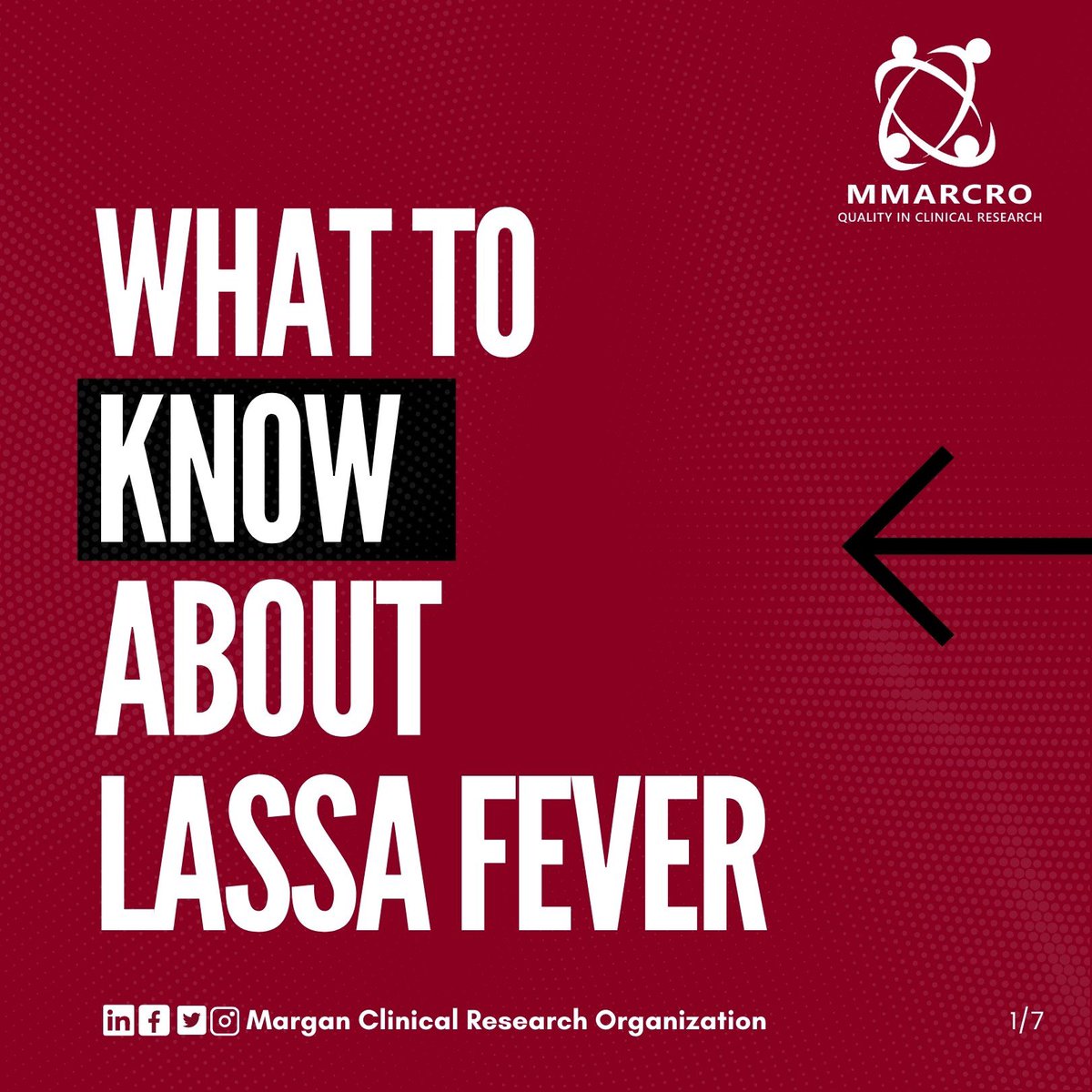 Here are a few slides explaining what you need to know about Lassa fever 🤒 

We wish you all a productive week 🙏🏽
@margancro 

#marganclinicalresearch #mmarcro #lassafeverawareness #lassafever #lassafeverprevention