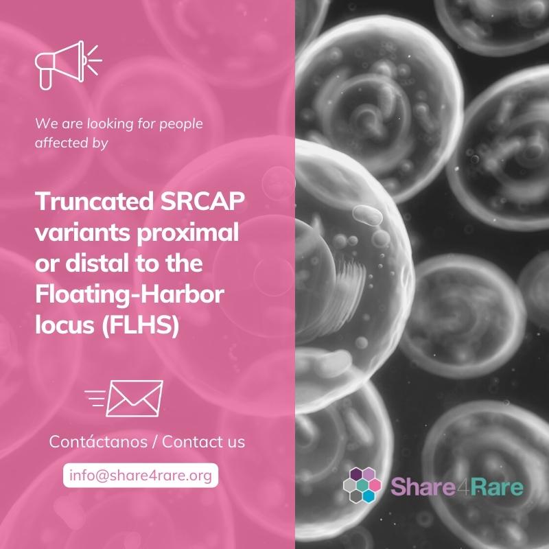 Share4Rare_eng's tweet photo. 📣 Today we are looking for people affected by truncated #SRCAP variants proximal or distal to the #FloatingHarbor locus to be included in an international #episignatures study.
Contact us 📬and get registered in #Share4Rare: https://t.co/fBu0t2VVUW
@CIBERER https://t.co/7CQDSOKU7U