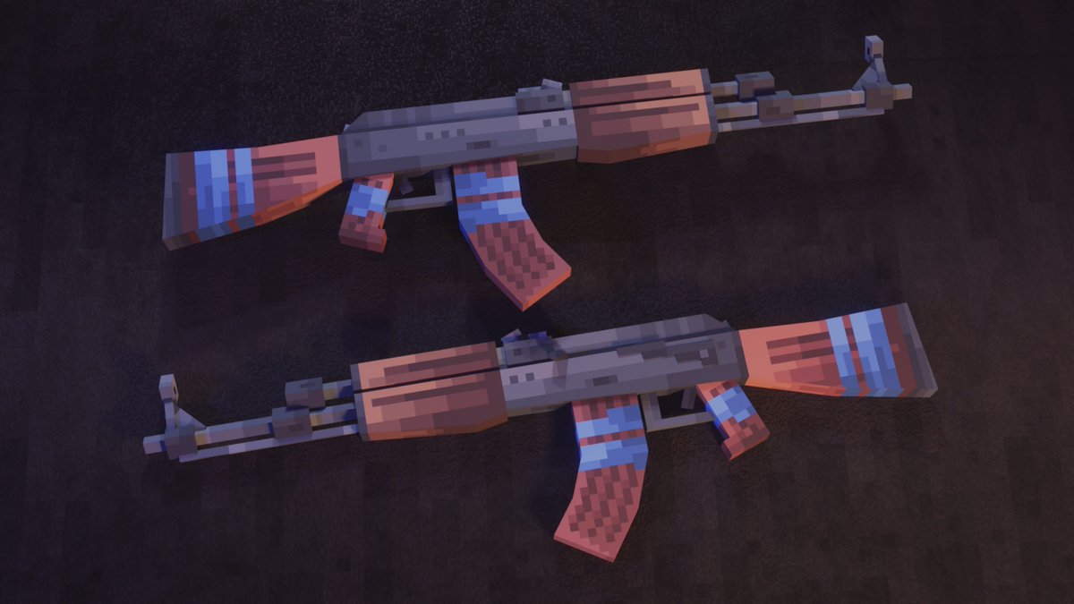 AK-47

Made in 
<a href="/blockbench/">Blockbench</a>

Sponsored by commission of customer  <a href="/MCModelsNet/">MCModels</a> 

Welcome to my patreon! 
patreon.com/morozovoff

#blockbench  #Minecraft #MinecraftLive #minecraft建築コミュ #Blockbench  #lowpoly #minecraftbedrock #bedrock #pixelart #mcmodels #MythicMobs
