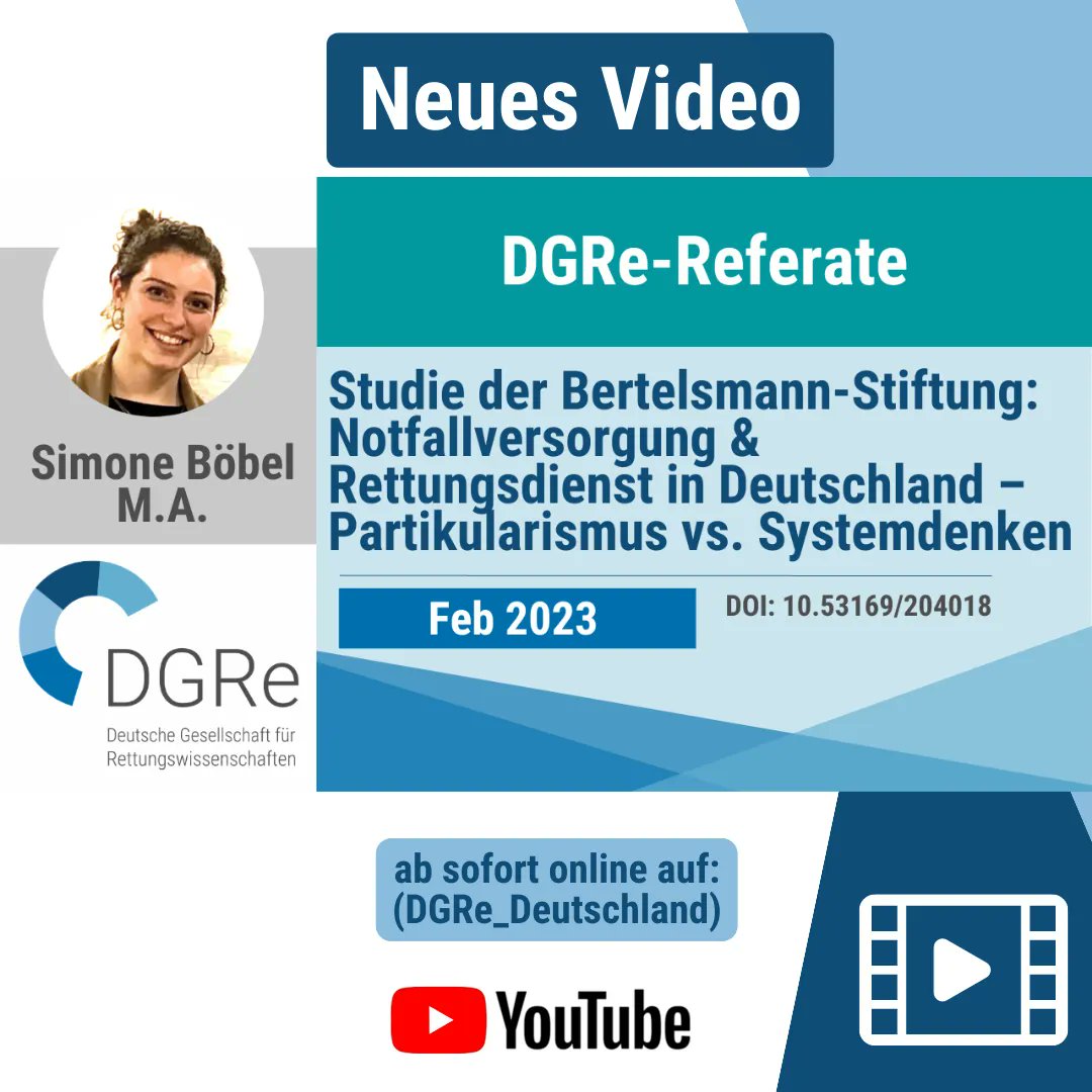 dgre_org's tweet photo. Am 11.02.2023 führte die #DGRe ein #Minisymposium anlässlich des Tags des Notrufs durch. Simone Böbel M.A. referierte über die Studie der Bertelsmann-Stiftung: "Notfallversorgung & Rettungsdienst in Deutschland – Partikularismus vs. Systemdenken”. Vortrag:https://t.co/0RaAWLC44V https://t.co/dDhI3cMtMC