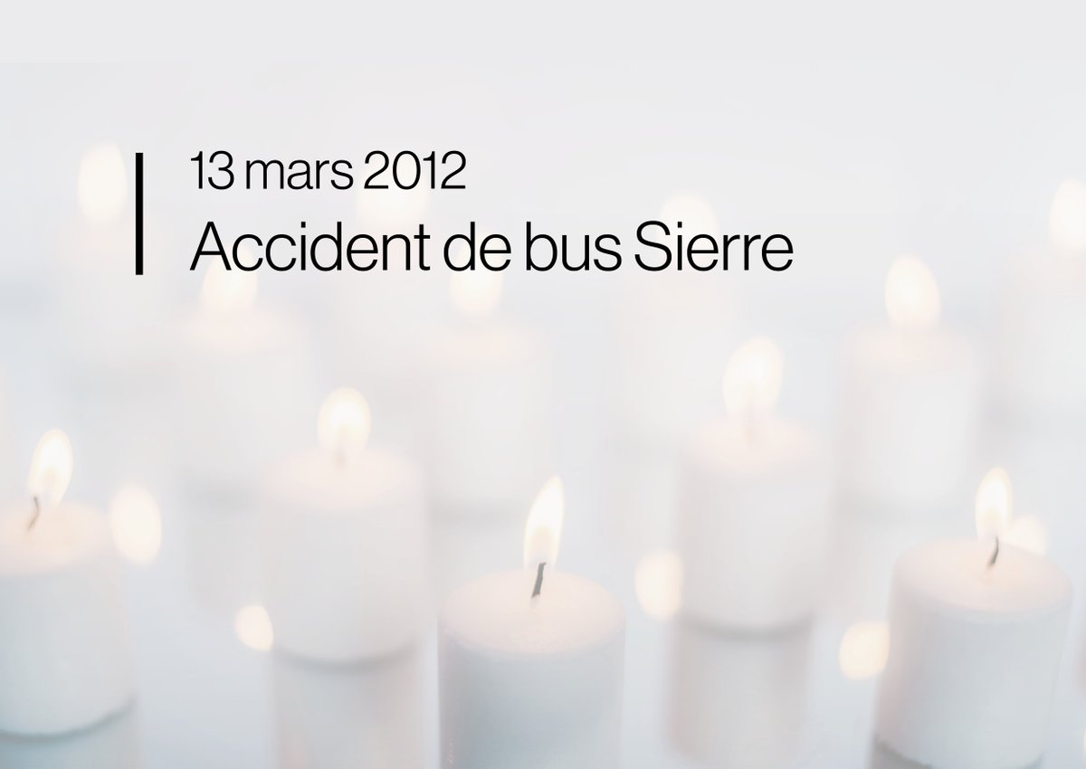 Il y a 11 ans aujourd'hui, un bus belge s'est écrasé à Sierre (Suisse) avec à son bord des écoliers, des chauffeurs et des accompagnateurs. A ce jour, la douleur causée par ce tragique accident perdure. Aujourd'hui, nos pensées vont aux victimes, à leurs familles et à leurs amis.