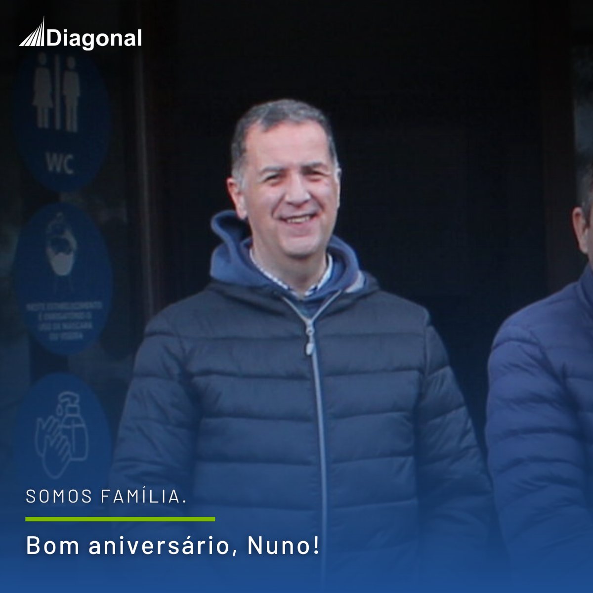 diagonalseguros's tweet photo. A #DiagonalSeguros deseja o melhor dos aniversários ao Nuno Matos, nosso Diretor de Operações no Infantado. 🎈Que seja um dia em cheio! 🎂🎁🎉
𝗦𝗼𝗺𝗼𝘀 𝗳𝗮𝗺í𝗹𝗶𝗮. https://t.co/P0R3LH2Qi3