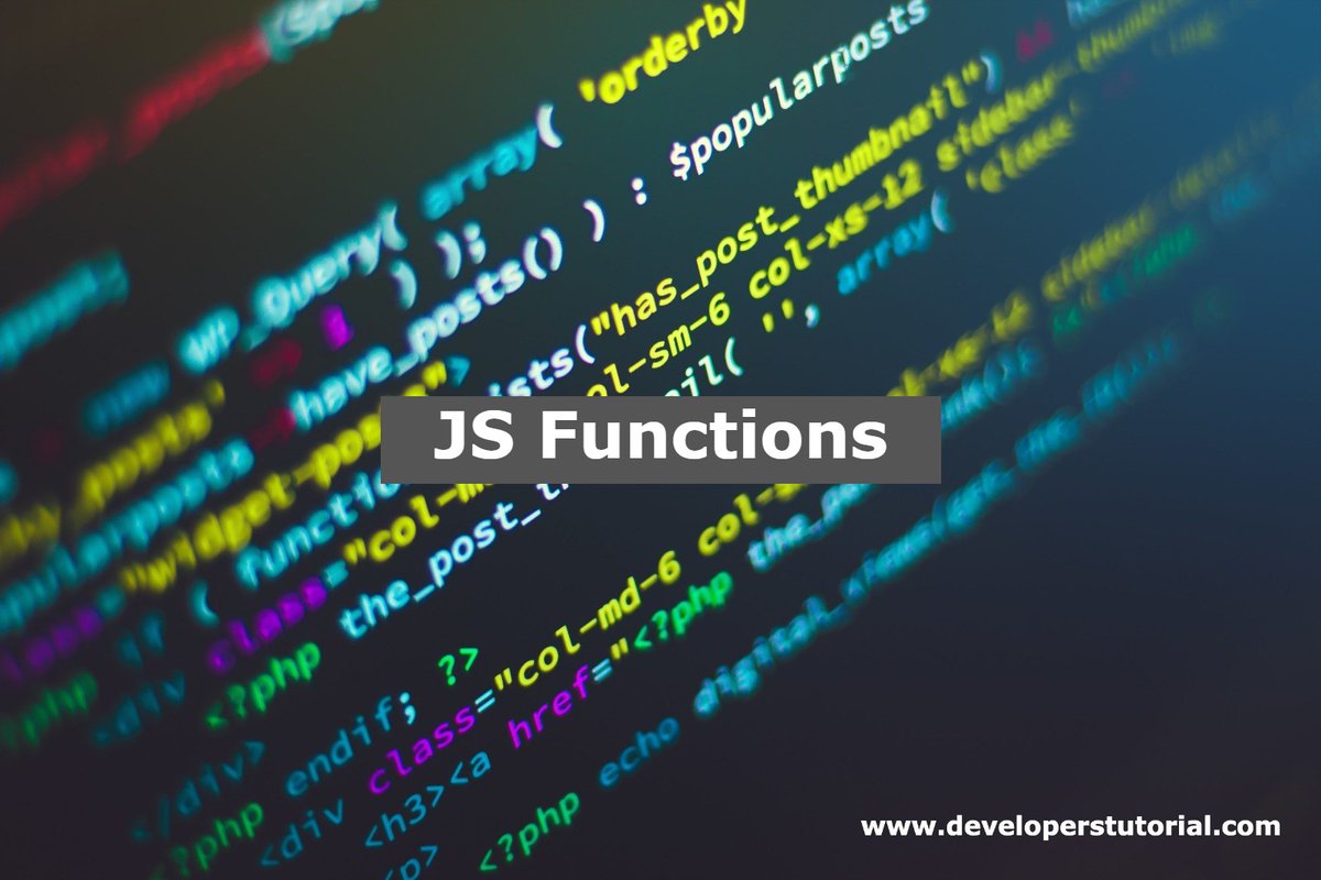 DevelopersTuto's tweet image. A function is a group of statements that performs a specialized task and can be set aside and maintained distinctly from the main....
developerstutorial.com/js-functions
#javascriptdeveloper #javascript #developerstutorial #classes #forms #100daysofcode #codebasics #programming #htmlforms
