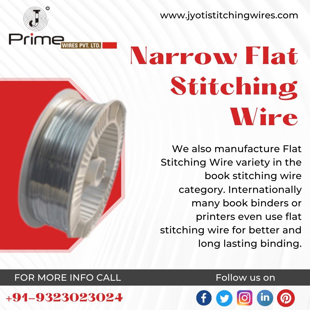 jyotistitching's tweet photo. In order to meet the needs of our customers, we provide a wide range of products with different qualities of Flat Stitching Wires.
For details call us +91-9323023024
Visit : https://t.co/jvniLPexMn
#FlatStitching #Wires #stitchers #Service #JyotiBrand #stitchingwires #stitching https://t.co/tDk2pQ2t9n