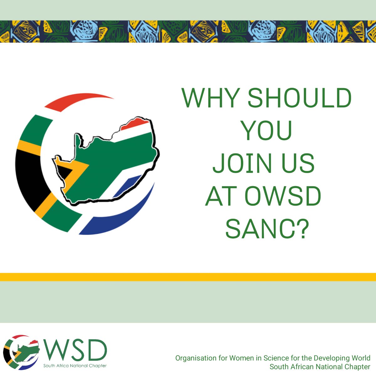 owsd_sanc's tweet photo. Learn more about the benefits of being an OWSD SANC member! For more information and to become a member, click the link in our bio!
#owsd #owsdsanc #womeninscience #womenempowerment #womeninSTEM #genderequality #genderequity #womensupportingwomen #womeninleadership https://t.co/jQPo3k1kOK