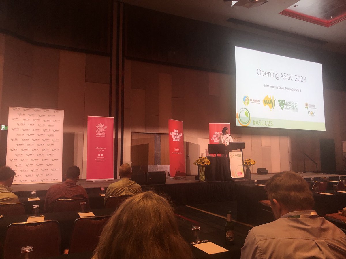 mcintyrekym1's tweet photo. Australian Summer Grains Conference Royal Pines Gold Coast. It’s officially open hope to see you there. Come and call in at the biosecurity stand or DAF display. #ASGC23 https://t.co/rfBjKa5OWP