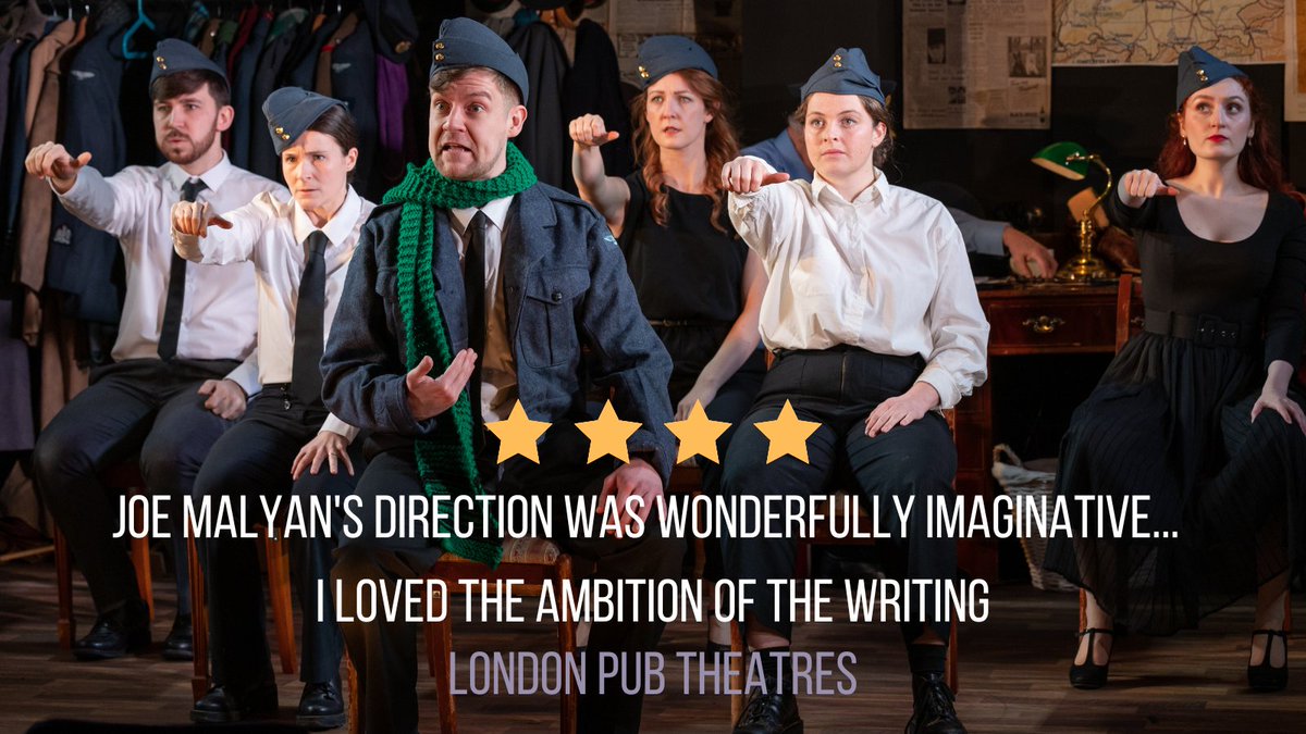 The first week of our shows <a href="/WaterlooEast/">WaterlooEast Theatre 💙 🏴󠁧󠁢󠁷󠁬󠁳󠁿</a> draws to a close and great to see our Director Joe Malyan receiving such well deserved recognition. The show runs until 26th March and tickets are available via waterlooeast.co.uk/their-finest-h… #londontheatre #theatre #newwriting