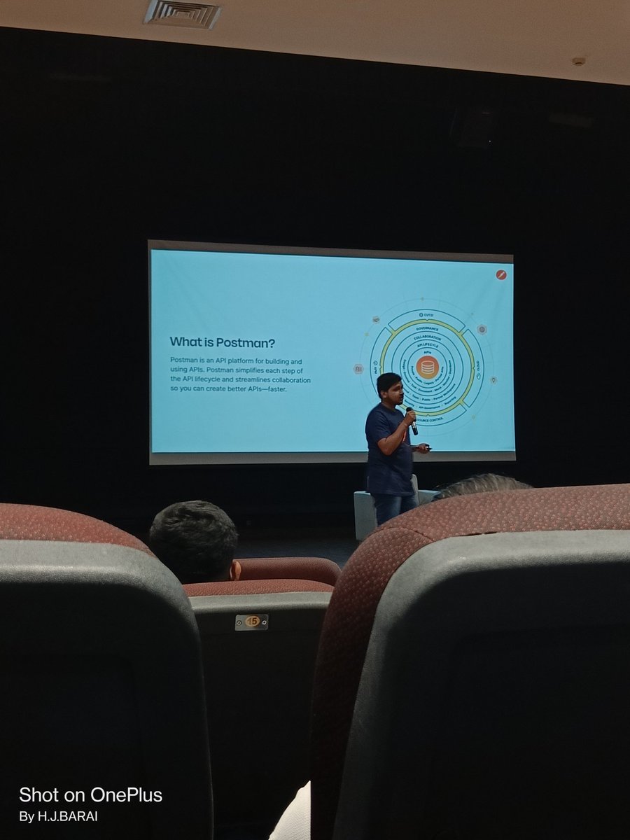 barai_harsh's tweet photo. Had a privilege to attend the session of API from Mr. Ali Mustufa Sir
#paruluniversity
#PostmanStudent
#hackvengers https://t.co/rAK8nycTws