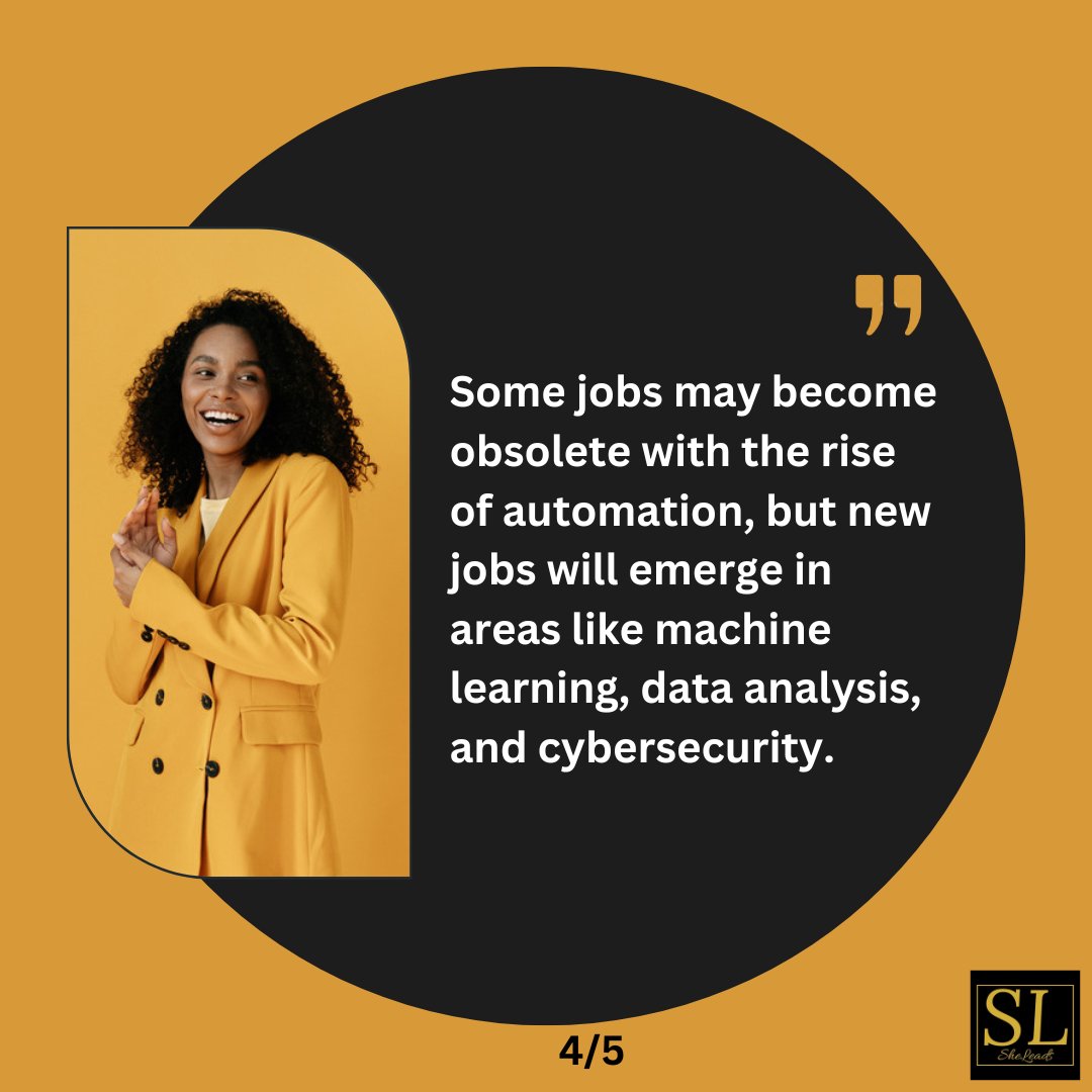 The future of work is exciting and full of possibilities, and those who embrace new technologies and adapt to changing circumstances will thrive in the years to come. 

#Sheleadsintech
#Futureofwork 
#AIandautomation #Embracenewtechnologies