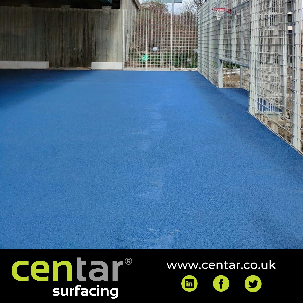 CentarSurfacing's tweet photo. How can you have the Monday blues when the finish is this BLUE-tiful π
A big thank you to @TarmacLtd who supplied the ULTICOLOUR asphalt for a multi use games area.
#tarmaculticolour #ulticolour #centarsurfacing #MUGAproject https://t.co/SY65iZSM61