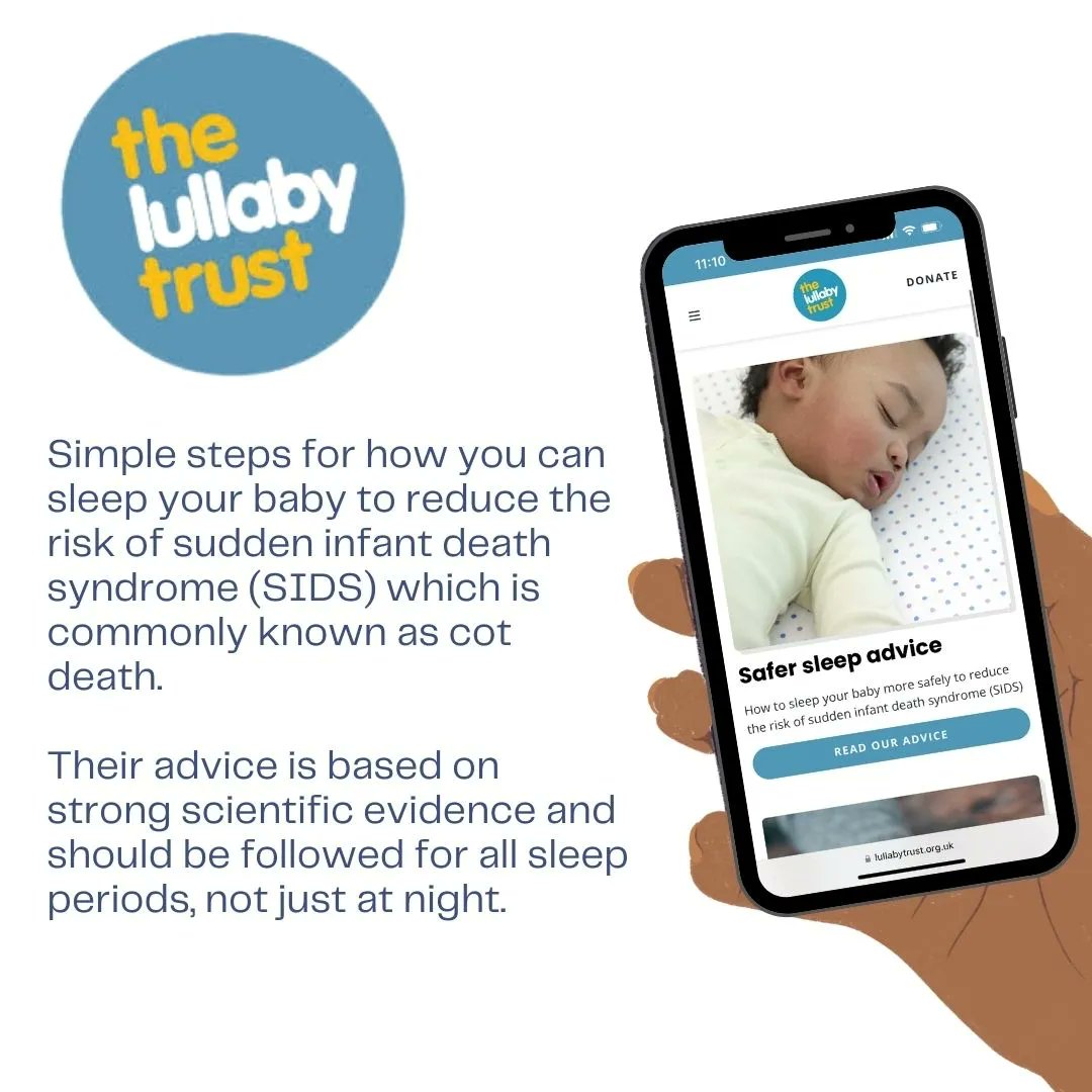 AneurinBevanHVS's tweet photo. This #SafeSleepWeek make sure to follow The @LullabyTrust whose safer sleep advice gives simple steps for how you can sleep your baby to reduce the risk of sudden infant death syndrome (SIDS) which is commonly known as cot death.
Safer Sleep Advice ๐ https://t.co/LewmHqMHu5 https://t.co/8Z2yzW4pnK