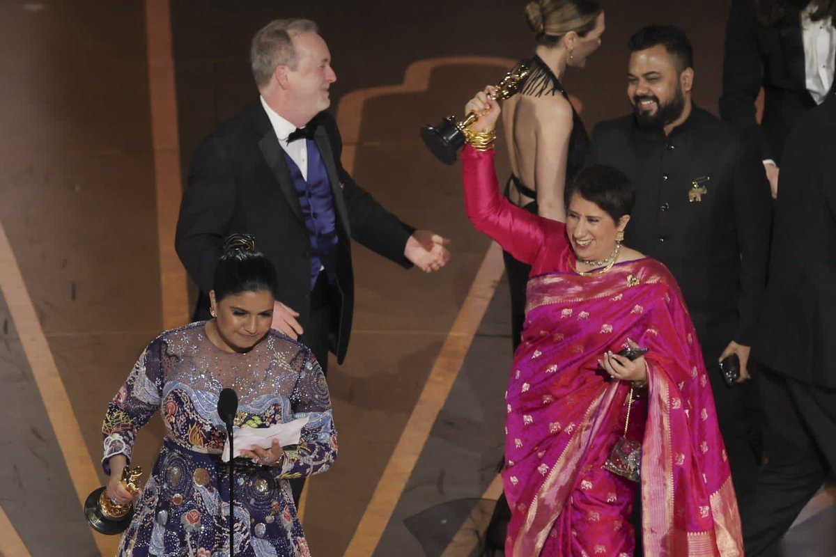 sachin_rt's tweet photo. The Elephant Whispers, India roars.

Congratulations to the entire team of the newest Oscar winning Documentary Short Film from India and to the makers of the song Naatu Naatu for winning the Best Original Song. Both are huge achievements!

#Oscars #RRR
#TheElephantWhisperers https://t.co/WOXlN1cVKN